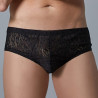 Allure Men Shorty Dentelle Leopard Allure Noir